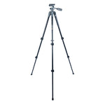 VEO 2 PRO 203AO ALUMINUM TRIPOD WITH 2-WAY PAN HEAD - RATED AT 6.6LBS/3KG