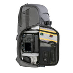 VEO Adaptor S46 Gray Camera Backpack w/ USB Port - Side Access